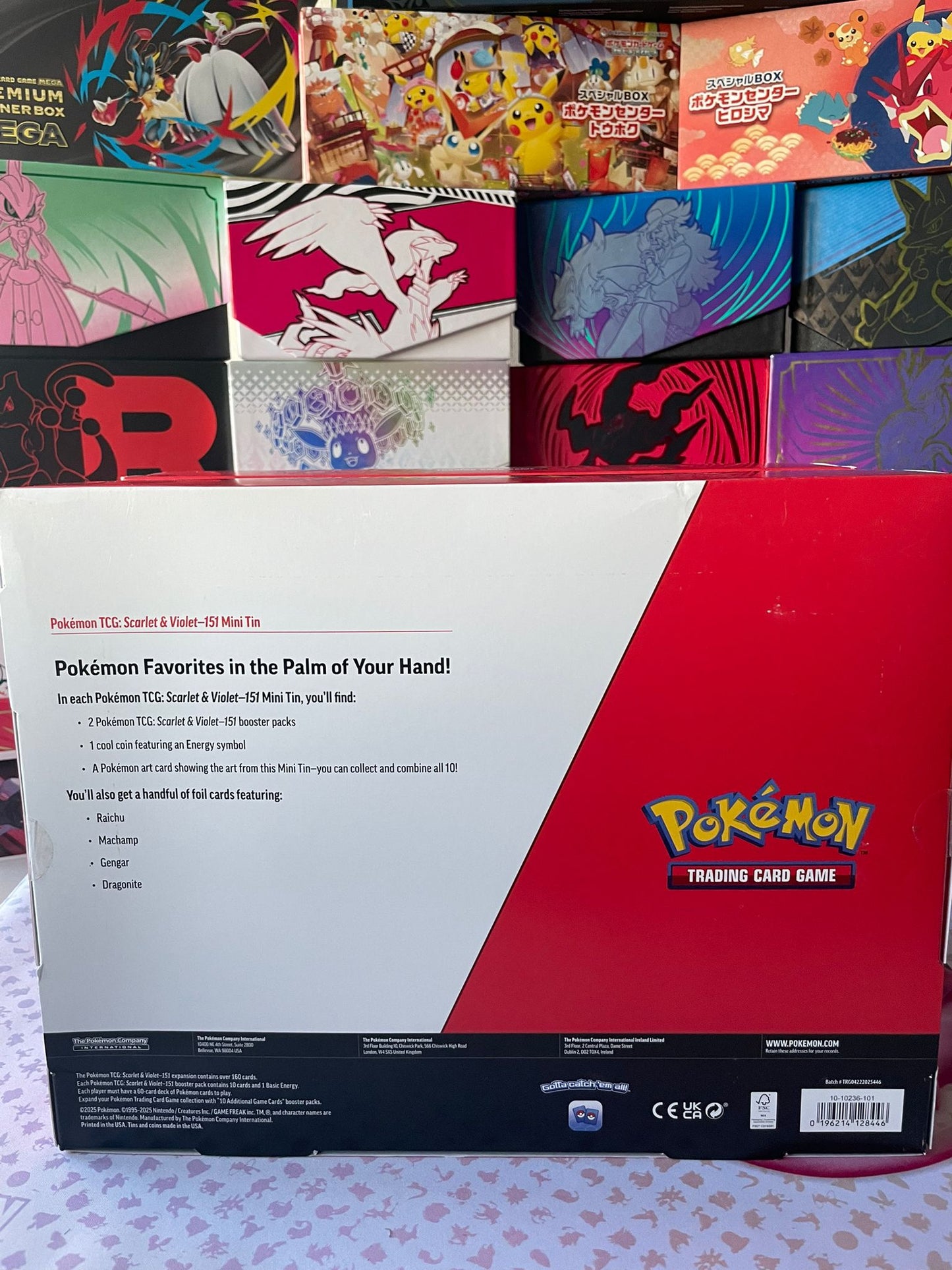 Pokemon TCG: Scarlet & Violet 151 4 Pack Mini Tin Bundle