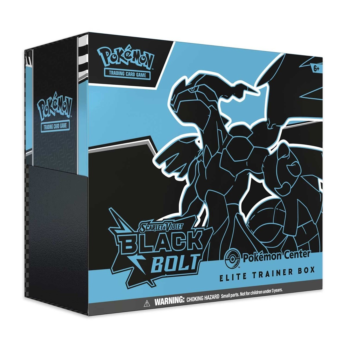 Pokémon Elite Trainer Box with Black Bolt design on a white background Pokemon cards scarlet & violet black bolt elite trainer box ETB RRP