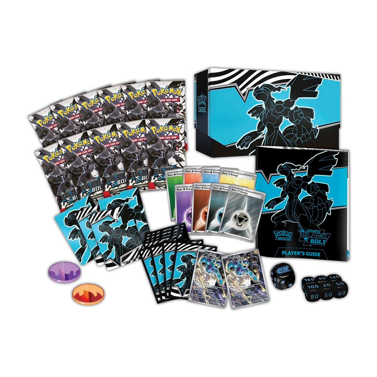 Pokemon cards scarlet & violet black bolt elite trainer box ETB RRP contents 9 booster pack promo