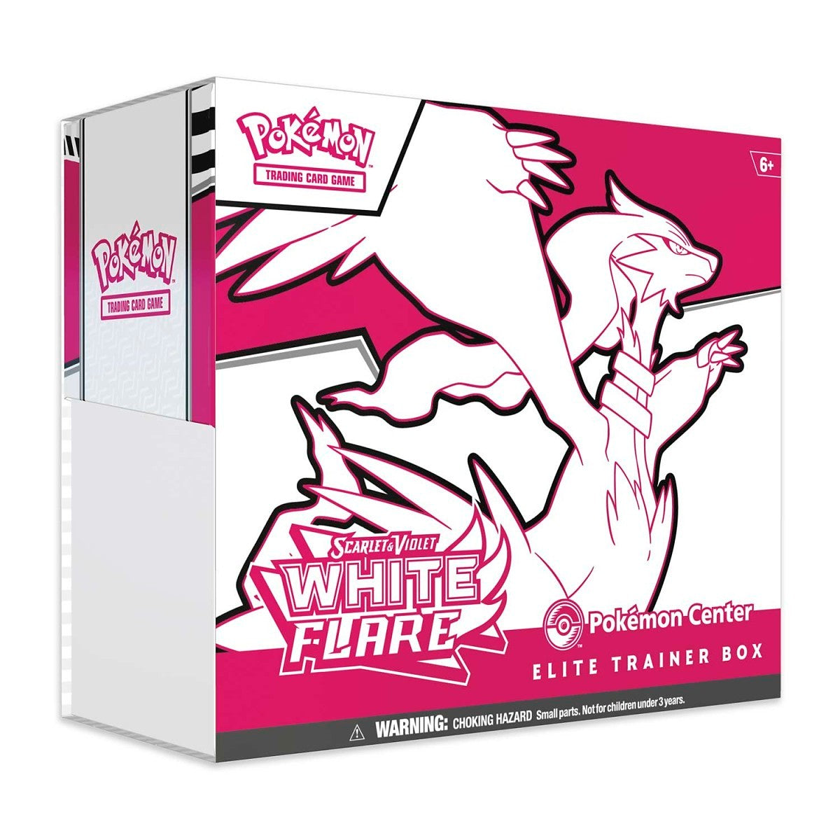 Pokémon trading card game Elite Trainer Box with White Flare design on a white background Pokemon cards scarlet & violet white flare elite trainer box ETB RRP