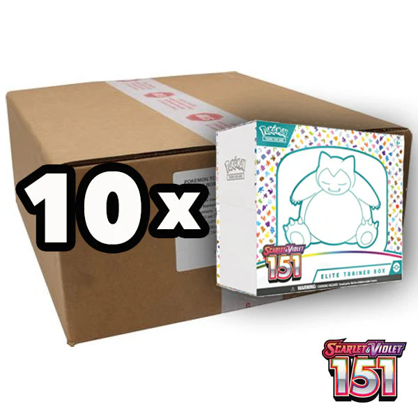Pokemon TCG: 151 sv3.5 Elite Trainer Box FACTORY SEALED CASE