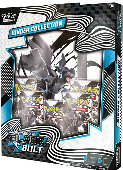 Pokémon Black Bolt binder collection packaging with character illustration Pokemon Black Bolt Binder collection 