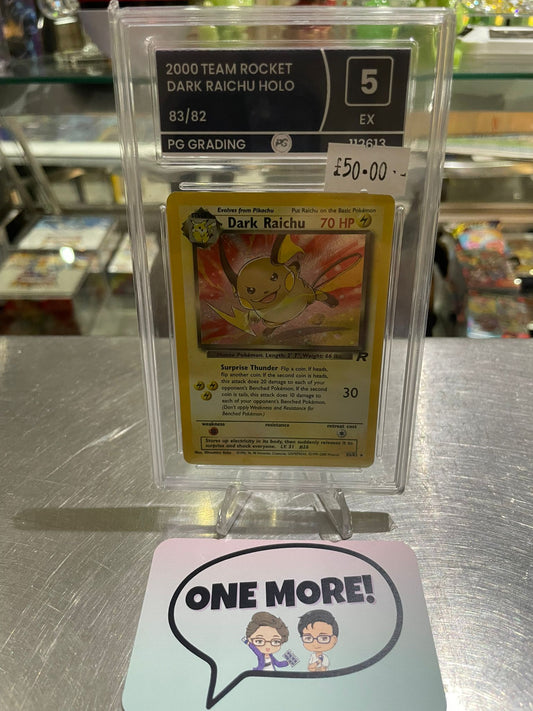 Pokemon TCG: Team Rocket Dark Raichu Holo PG Grade 5