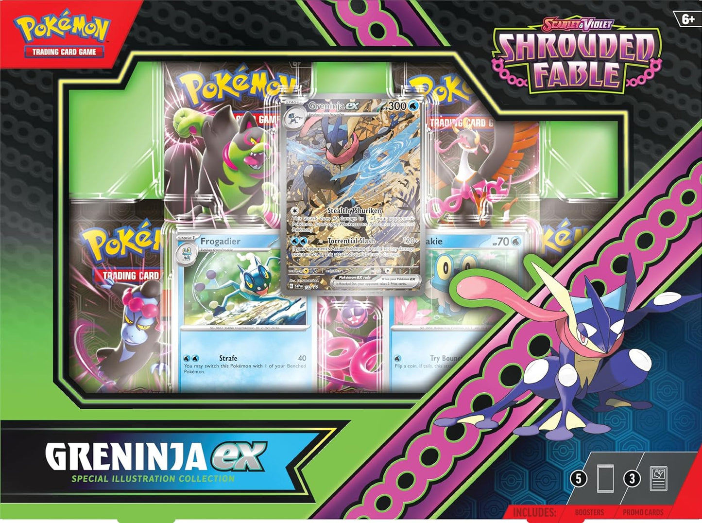 Pokémon TCG: Scarlet & Violet—Shrouded Fable Greninja ex Special Illustration Collection