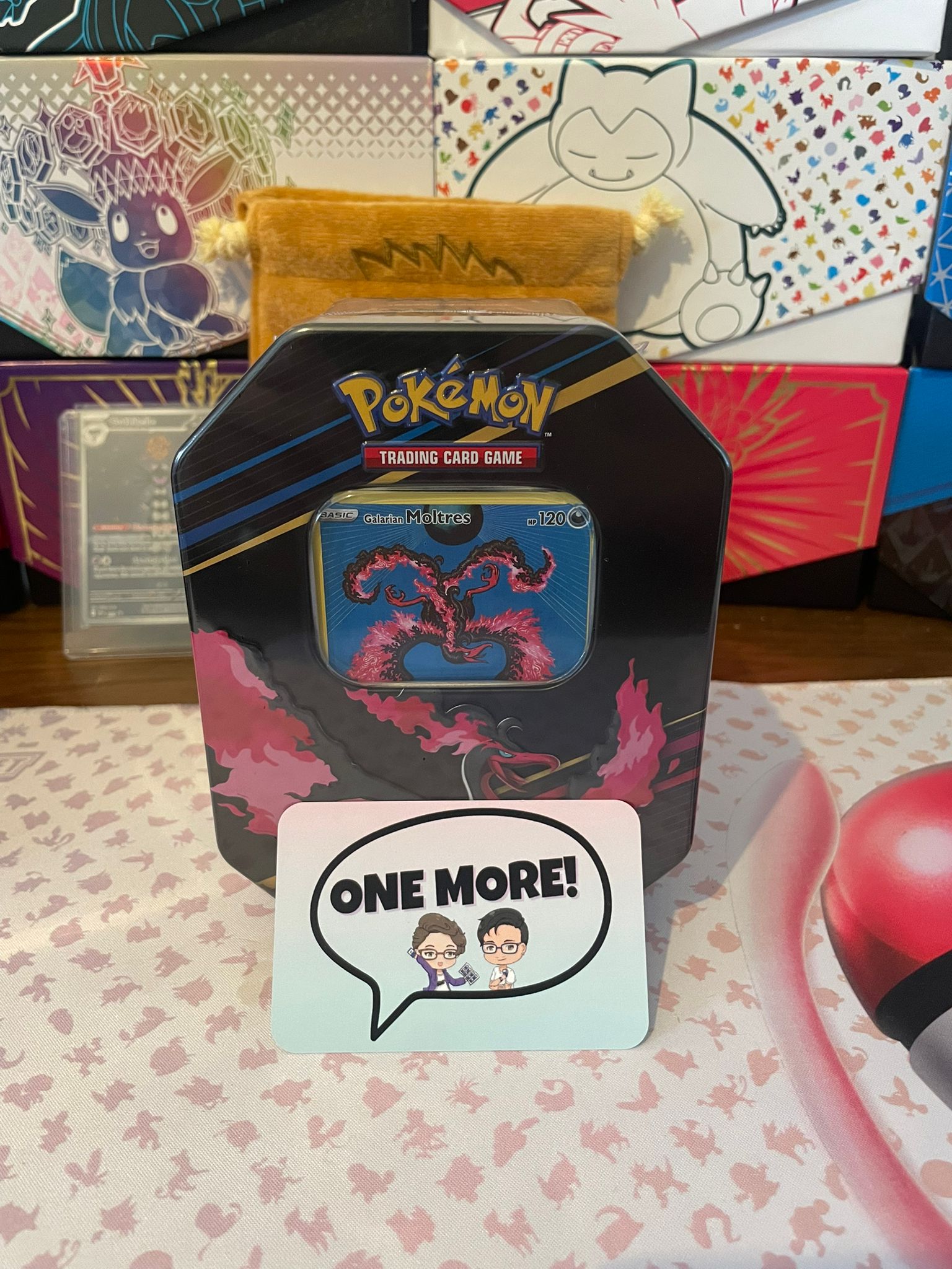 Pokmon TCG: Crown Zenith Tin (Galarian Moltres) One more! Pokmon TCG: Crown Zenith Tin (Galarian Moltres) One more!